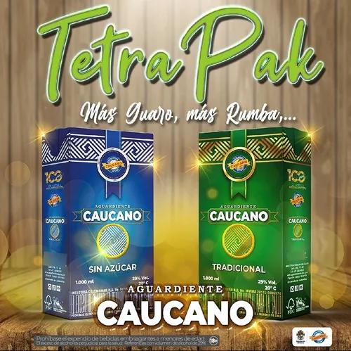 El Mejor Aguardiente Del Mundo Caucano T - mL a $49