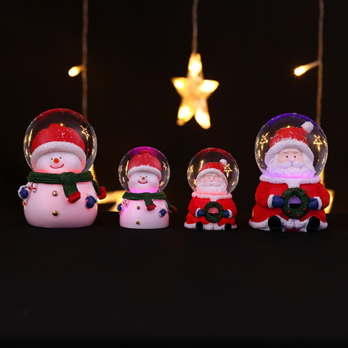 Natal, Globo De Neve, Mudança De Cor, Natal Iluminado