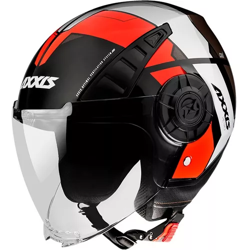 Casco Jet Axxis Metro S Bird Rojo