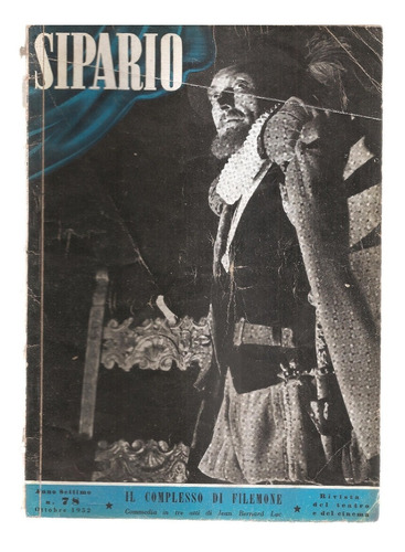 Revista Sipario Teatro Cinema Italiano Nº 78 Ottobre 1952