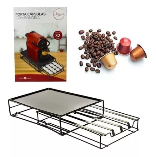 Dispensador cápsulas Nespresso Soporte 32 cápsulas metal