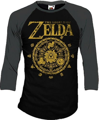 Zelda Playeras Manga 3/4 Para Hombre Y Mujer D2