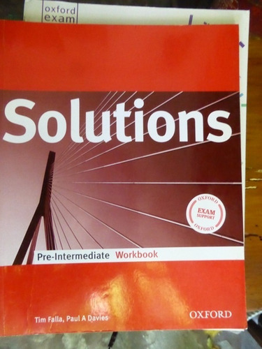 Solutions Pre Intermediate Workbook - Sin Cd - Tim Falla - P