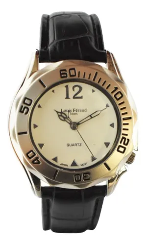 Reloj Louis Feraud Paris Quartz Acero Malla Cuero Garantia