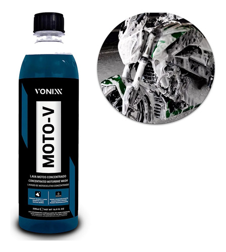 Moto-v Shampoo Para Lavar Motos Vonixx 500ml