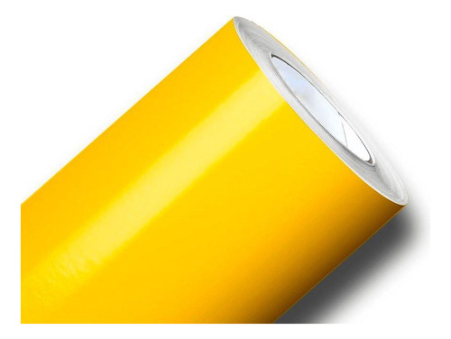 Papel Contact Amarelo Adesivo 45cm X 10 Metros 80 Micras