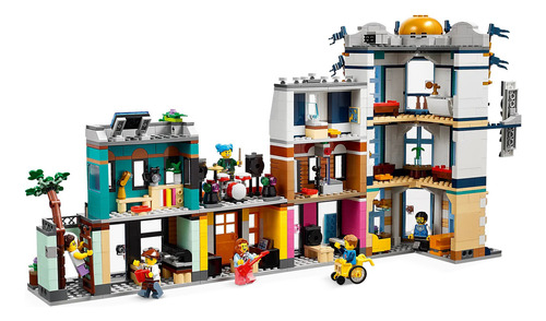 Lego Creator 3en1 Calle Principal 31141 - 1459 Pz Versión Del Personaje Chica En Silla De Ruedas