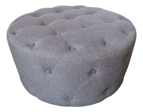 Puff Redondo Sillon Eke Life Home  Bekin 70 Gris