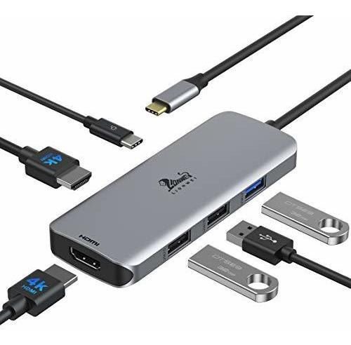 Hub Usb C Dual Hdmi, Adaptador Usb C A Monitores Duales A Do
