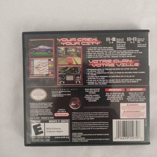 Need For Speed Carbon Own The City / Nintendo Ds (Usado)