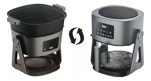 Air Fryer Reverse 2 Em 1 Fritadeira E Grill 5l 1500w 127v