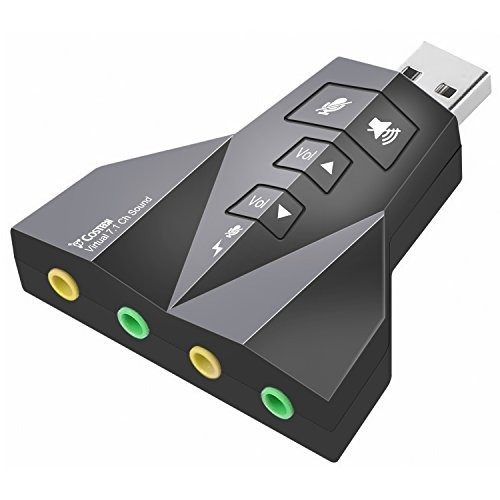 Adaptador De Sonido Estéreo Costech 7.1 Canales Doble Usb