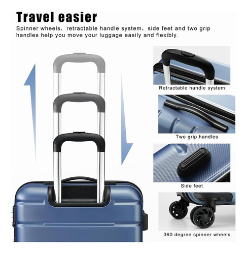 Lock Spinner De Equipaje De Equipaje De Coolife Tsa Lock Usb