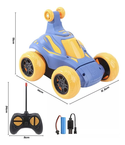 2023 Coche De Control Remoto De Flip 360 °con Luz Y Música