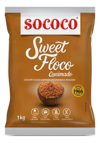 Sweet Floco Queimado 1kg - Sococo