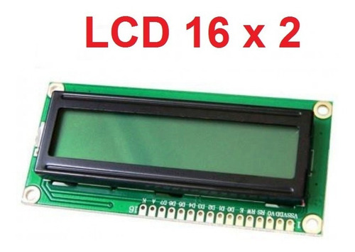 Display Lcd 16x2. Pantalla Lcd 1602 Backlight Verde Amarillo