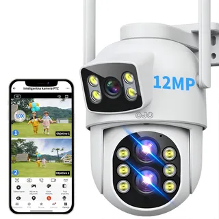 Ojo® 12mp 4k Cámara Vigilancia Exterior Tres Lentes Zoom 10x