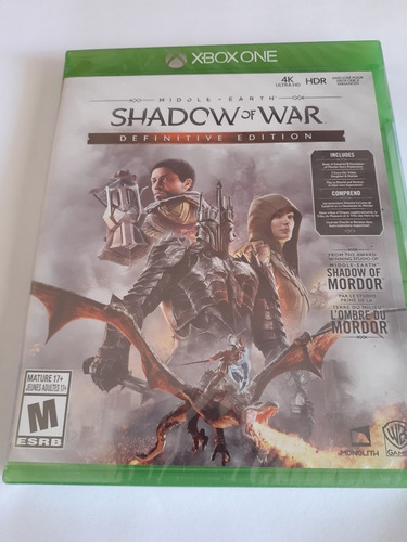 Middle Earth Shadow Of War Definitive Edition Xbox One Nuevo