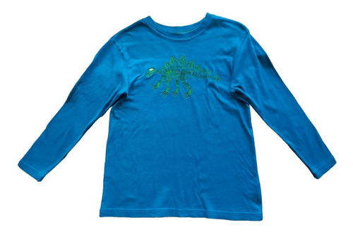 Camisa Azul Para Niños Manga Larga Talla 7 Oshkosh B'gosh