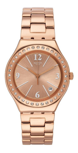 Reloj Swatch Oro Rosa Modelo Ygg 409g Original