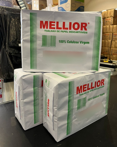 3 Un Toalha De Papel Descartável Interfolha 100% Celulose Br