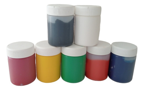 Pigmentos Pasta Resina Epoxica Colores Solidos Set De 7 50gr