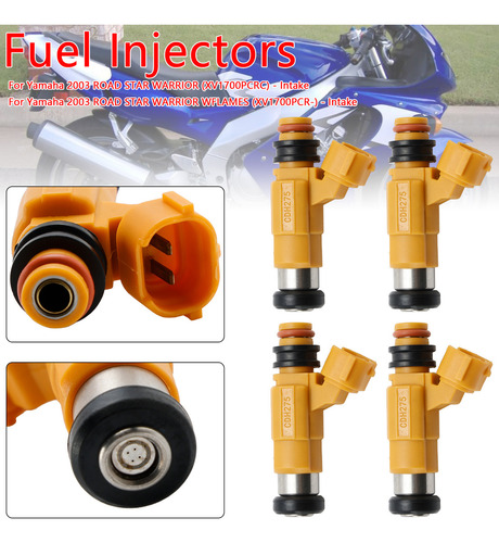 Pyz 4 Inyectores De Combustible Para Yamaha Fjr1300 Road