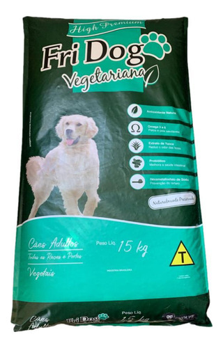 Ração Para Cachorro Fridog Premium Vegetariana 15kg