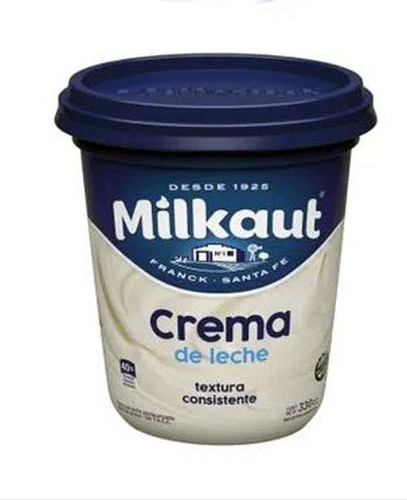 Crema De Leche Milkaut Reposteria Sin Tacc Pote X 330 Cc