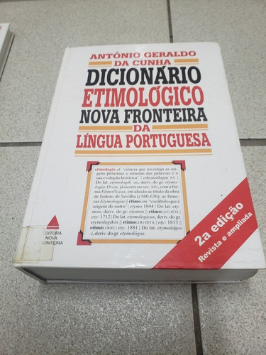 Dicionário Etimológico Nova Fronteira Da Língua Portuguesa