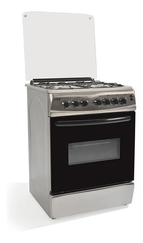 Cocina Super Gas Delne Con Grill Acero 4 Hornallas 60 Cm111 