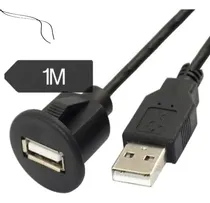 Comprar Cabo Usb 2.0 Extensão Veicular Central Multimídia 1m Embutir Extensão cabo USB Seven Parts