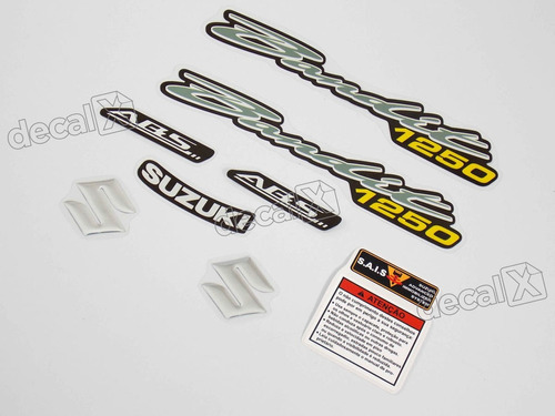 Kit Jogo Faixa Emblema Adesivo Suzuki Bandit 1250 2008