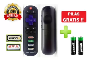 Control Tcl Roku Smart Tv Con Netflix + Espn + Pilas