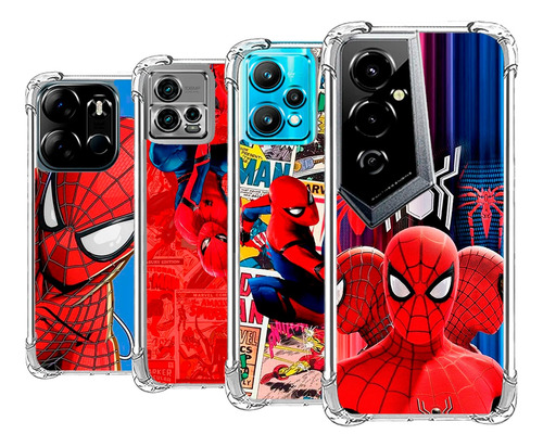 Forro Antigolpes Spiderman Realme Todos Los Modelos