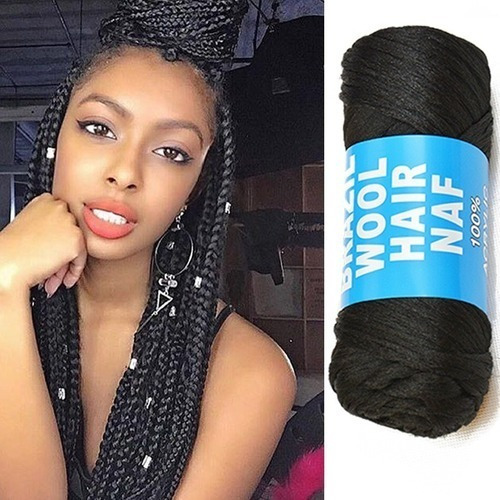 6 Hilos Lana Kanekalón Para Trenzas Africanas Y Rastas Rollo