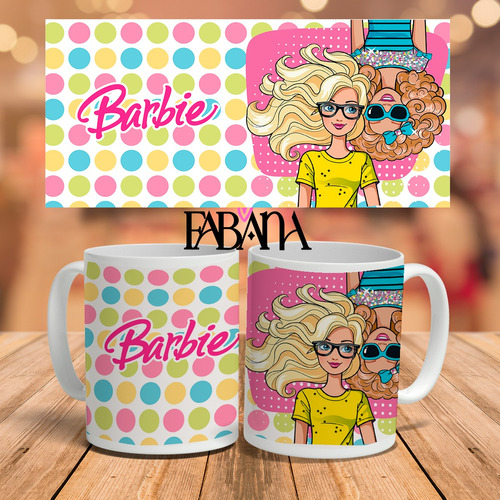 Taza Sublimada Diseño Barbie Modelo 12