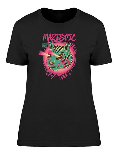 Gato Impresionante Mazestic Camiseta De Mujer