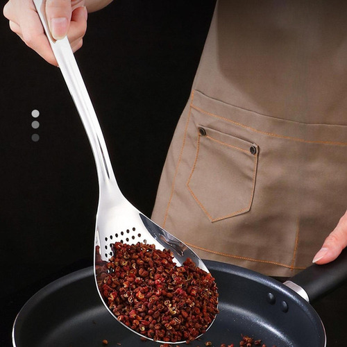 Yy 2 Cuchara Ranurada De Cocina, Cuchara Con Colador, Mango