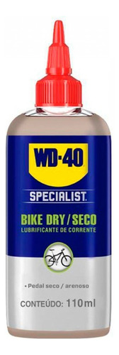 Lubrificante A Seco/dry Para Correntes 110ml Bike