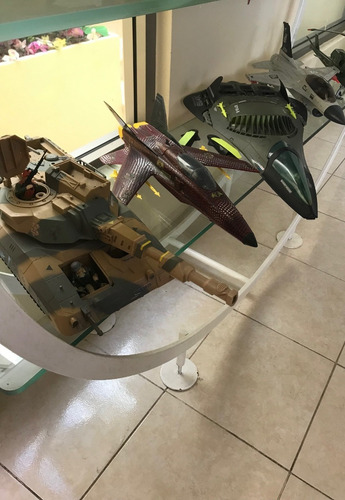 Gi Joe Cobra Tanque Avión Jet Helicóptero Apc Vehículo (Usado)
