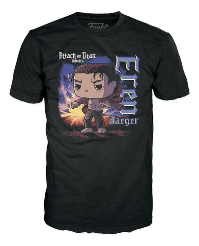 ¡funko Pop! Tee: Ataque A Titan - Eren Con Marcas - Xl
