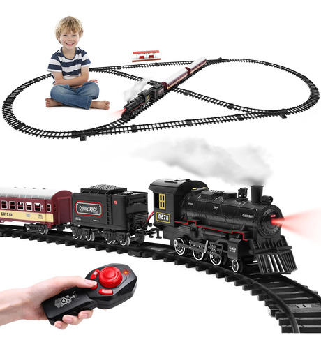 Juego De Tren Eléctrico Con Control Remoto Para Niños