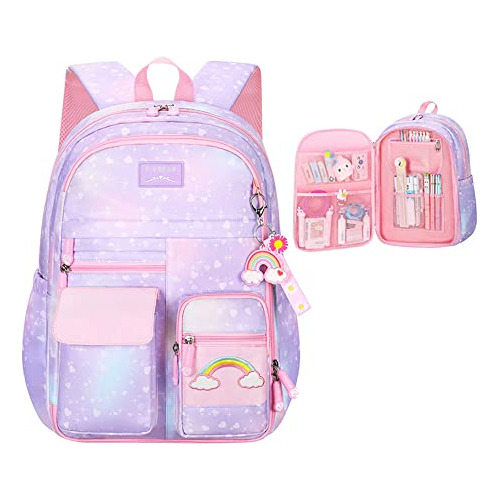 Godchoices Mochila Arco Iris Para Niñas, Gran Nljsw