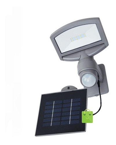 Luz Led Exterior Con Panel Solar Detector Movimiento P9016