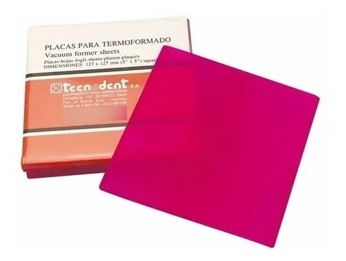 Placa Blanda Color Termoformadora 0.15 (4mm) X5u Tecnodent