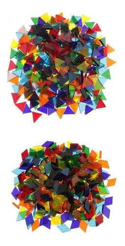 500pcs Azulejos De Mosaico De Triángulo Rhombus