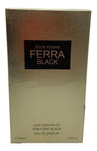 Perfume Ferra Black 100ml Edp / Alternativo