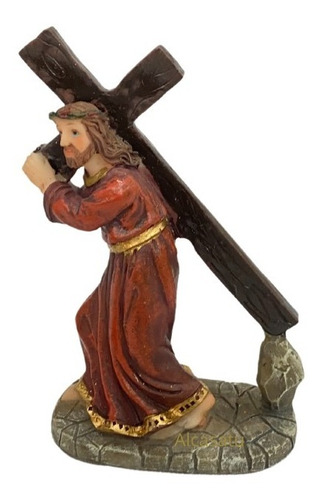 Estatua Jesus Nazareno 9cm Imagen Via Crucis (italy) Cruz