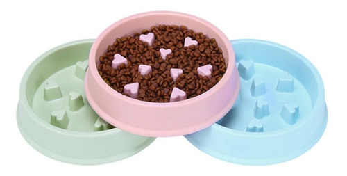 Plato Anti Ansiedad Obesidad Comida Perros Gatos Conejos Len